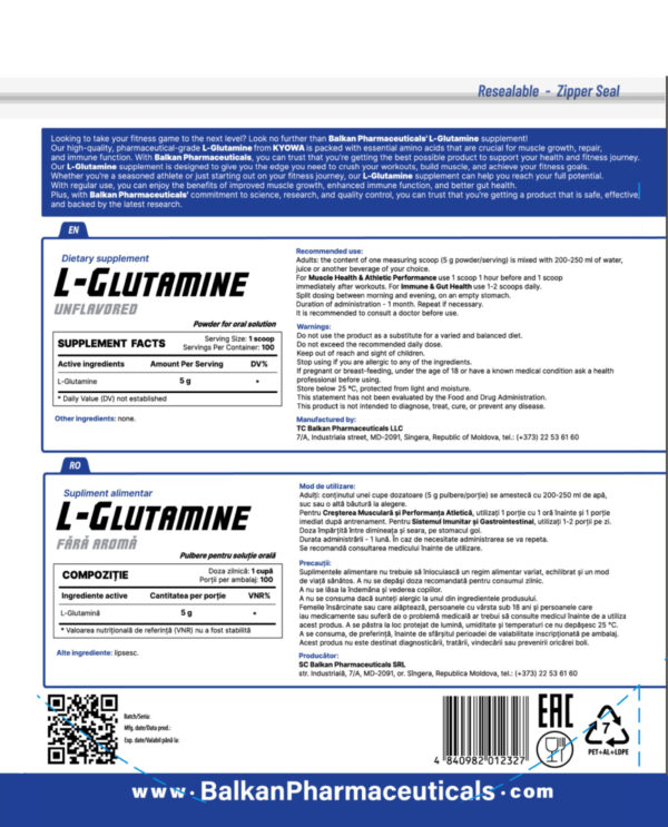 Balkan Pro Health L-Glutamine