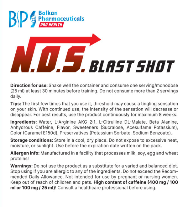 Balkan Pro Health N.O.S. Blast Shot